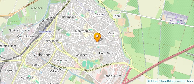 localisation de l'entreprise MONSIEUR HENRI COUISSY  NARBONNE