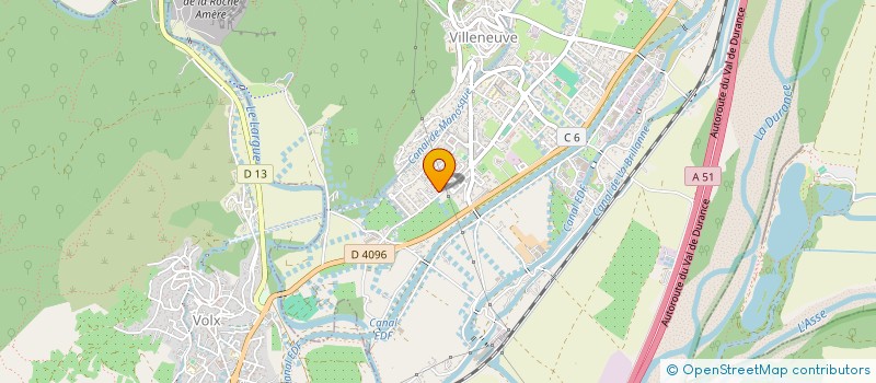 localisation de l'entreprise MONSIEUR HENRI COUPIER  VOLX