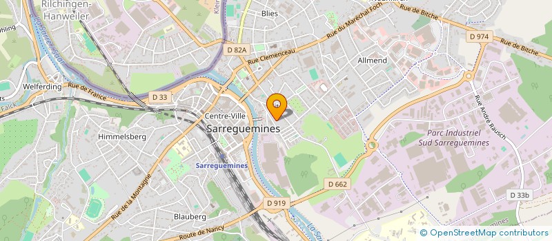 localisation de l'entreprise MONSIEUR HENRI COURBON à SARREGUEMINES