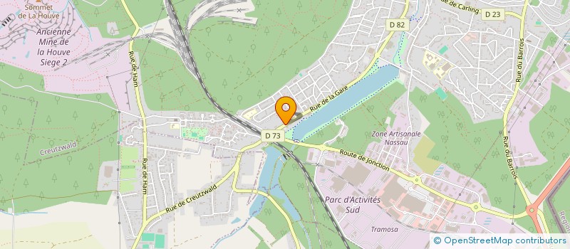 localisation de l'entreprise MONSIEUR HENRI COURSON  CREUTZWALD