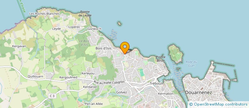 localisation de l'entreprise MONSIEUR HENRI COUSIN  DOUARNENEZ