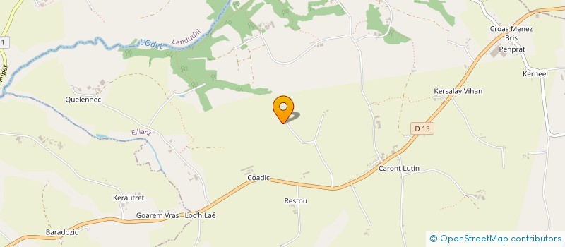 localisation de l'entreprise MONSIEUR HENRI COUSTANS  ELLIANT