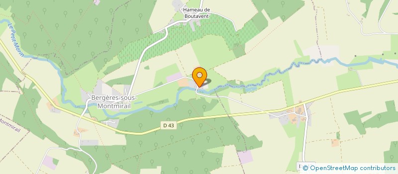 localisation de l'entreprise MONSIEUR HENRI CROCHET  BERGERES-SOUS-MONTMIRAIL