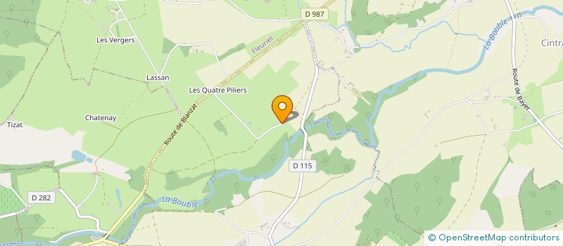 localisation de l'entreprise MONSIEUR HENRI CUSIN-MASSET  ETROUSSAT