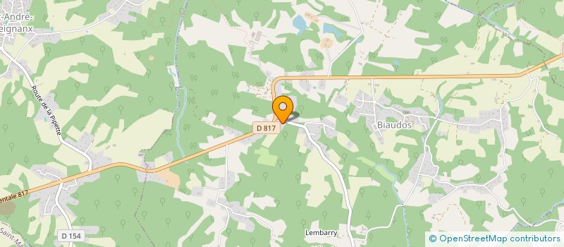 localisation de l'entreprise MONSIEUR HENRI DACHARRY  BIAUDOS