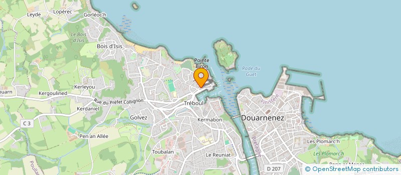 localisation de l'entreprise MONSIEUR HENRI DADEN à DOUARNENEZ