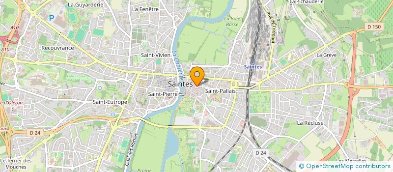 localisation de l'entreprise MONSIEUR HENRI DAHMANI  SAINTES