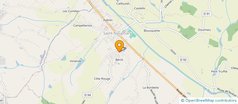 localisation de l'entreprise MONSIEUR HENRI DANIS  SAINT-NAUPHARY