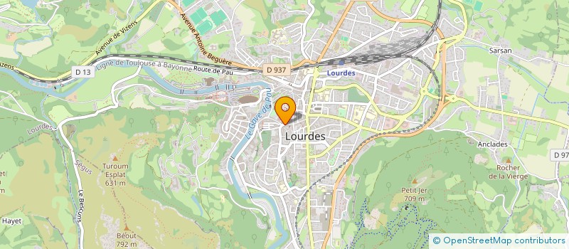 localisation de l'entreprise MONSIEUR HENRI DAURAT  LOURDES