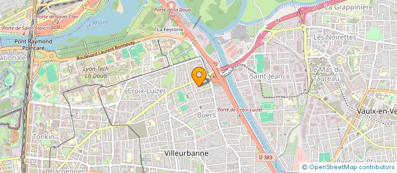 localisation de l'entreprise MONSIEUR HENRI DAVANTURE  VILLEURBANNE