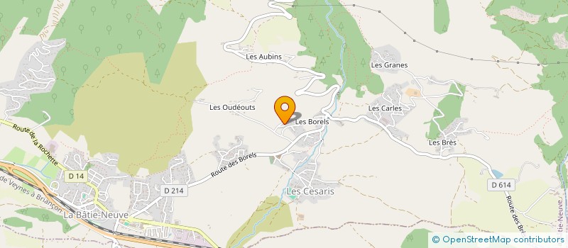 localisation de l'entreprise MONSIEUR HENRI DAVID à LA BATIE-NEUVE