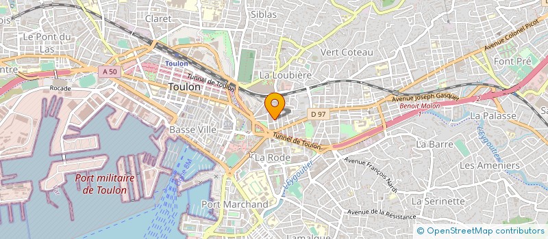 localisation de l'entreprise MONSIEUR HENRI DE BRUNEL DE BONNEVILLE  TOULON