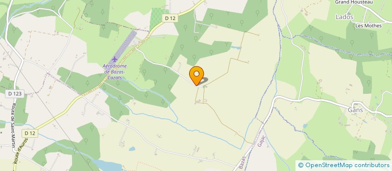 localisation de l'entreprise MONSIEUR HENRI DE LA VERGNE DE CERVAL  BAZAS