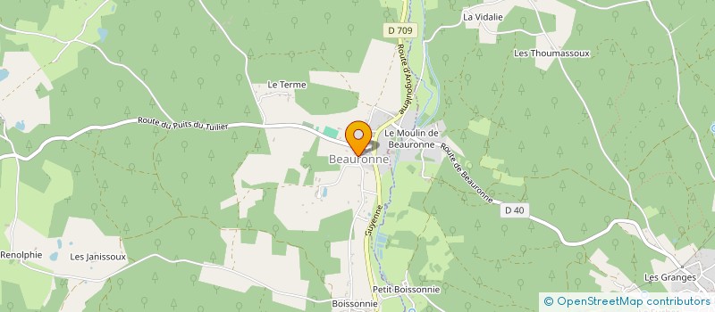 localisation de l'entreprise MONSIEUR HENRI DE MONTETY  BEAURONNE