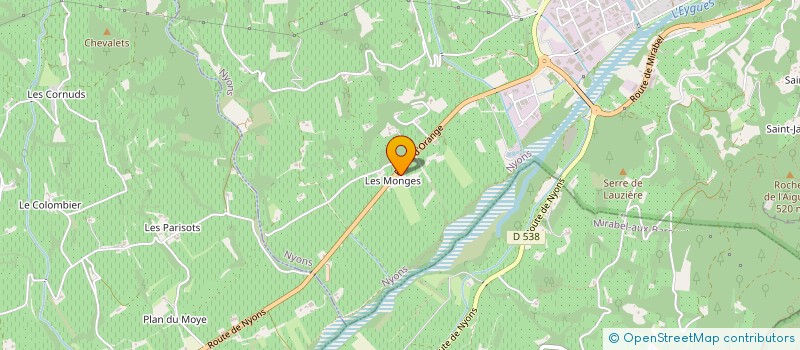 localisation de l'entreprise MONSIEUR HENRI DE VERNEJOUL  NYONS