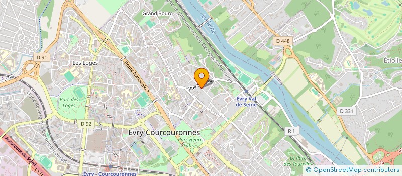 localisation de l'entreprise MONSIEUR HENRI DEBALQ  EVRY-COURCOURONNES