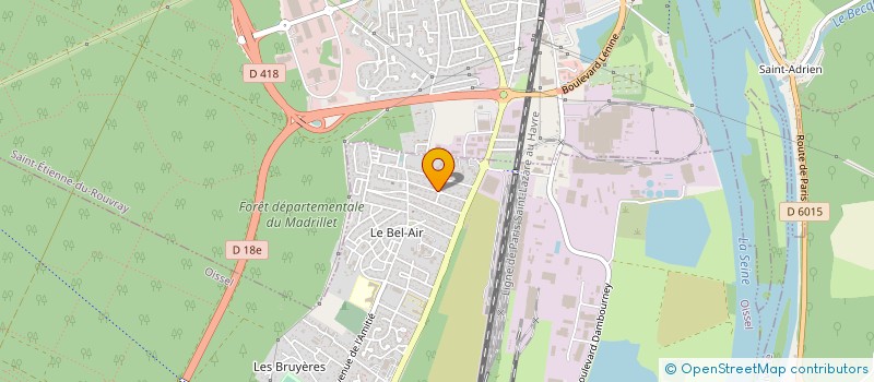 localisation de l'entreprise MONSIEUR HENRI DEBARRE  OISSEL