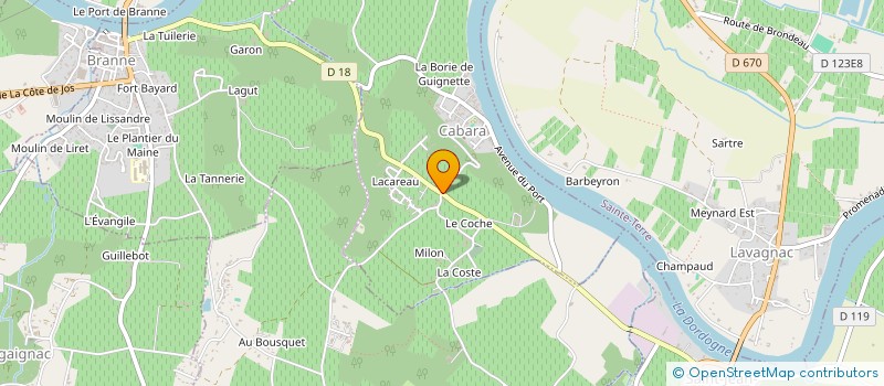 localisation de l'entreprise MONSIEUR HENRI DECOUX  CABARA