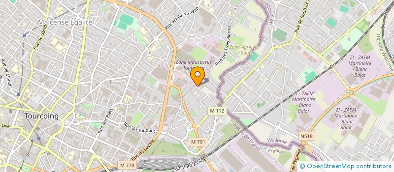 localisation de l'entreprise MONSIEUR HENRI DECROCK à TOURCOING