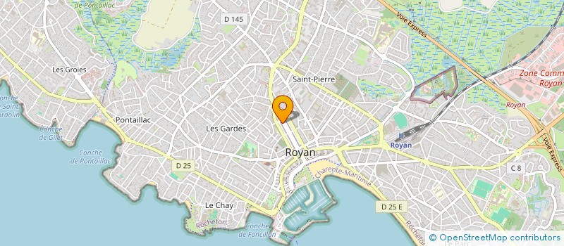 localisation de l'entreprise MONSIEUR HENRI DEGEORGE  ROYAN