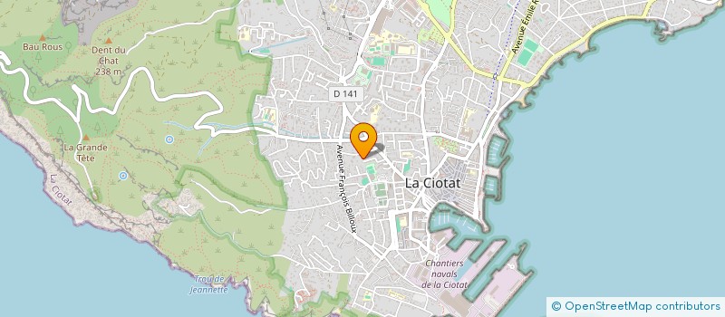 localisation de l'entreprise MONSIEUR HENRI DEGRACIA  LA CIOTAT