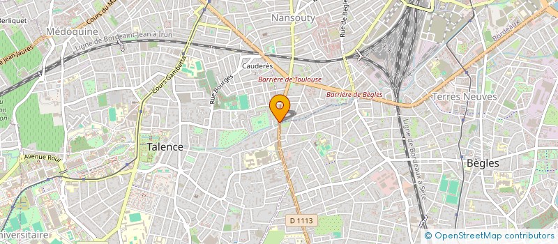 localisation de l'entreprise MONSIEUR HENRI DEISS  TALENCE