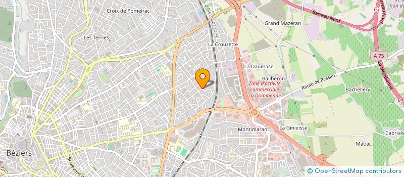 localisation de l'entreprise MONSIEUR HENRI DEJEAN  BEZIERS