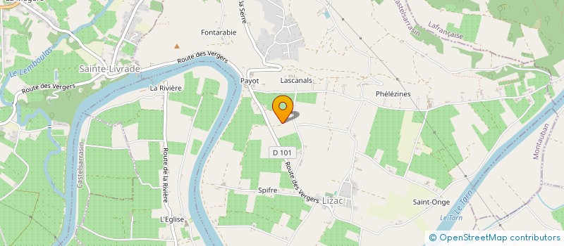 localisation de l'entreprise MONSIEUR HENRI DELBOUYS  LIZAC