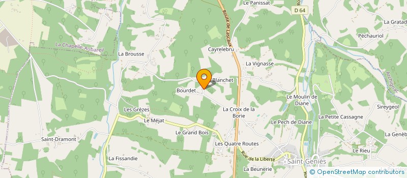 localisation de l'entreprise MONSIEUR HENRI DELMON  NADAILLAC