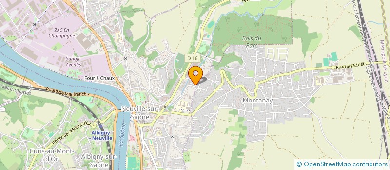 localisation de l'entreprise MONSIEUR HENRI DELORT  NEUVILLE-SUR-SAONE