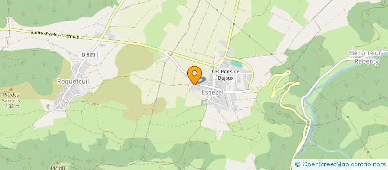 localisation de l'entreprise MONSIEUR HENRI DELSOL  ESPEZEL