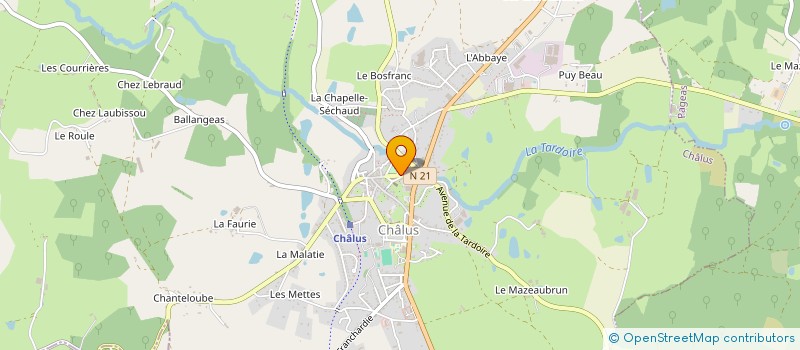 localisation de l'entreprise MONSIEUR HENRI DEROM à CHALUS