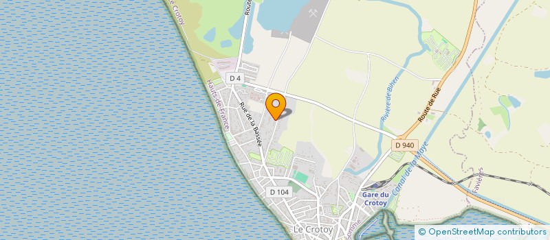 localisation de l'entreprise MONSIEUR HENRI DEROSIERE à LE CROTOY