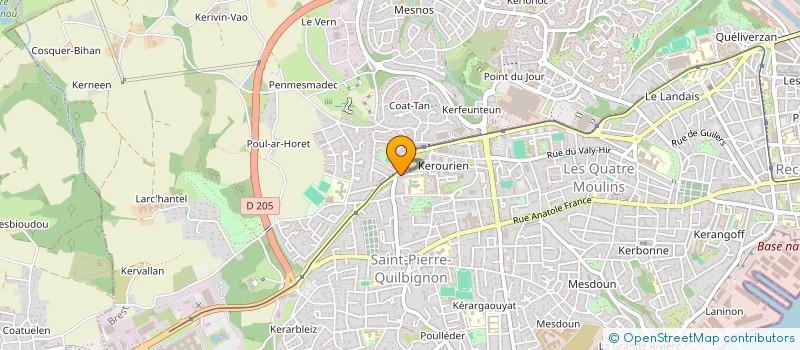 localisation de l'entreprise MONSIEUR HENRI DEROUX à BREST