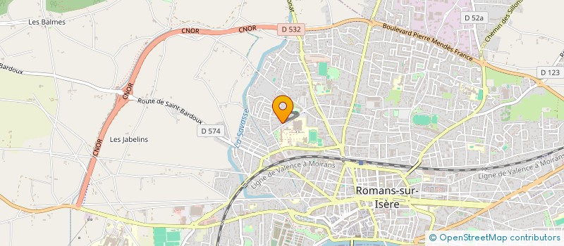 localisation de l'entreprise MONSIEUR HENRI DESCHAMPS à ROMANS-SUR-ISERE
