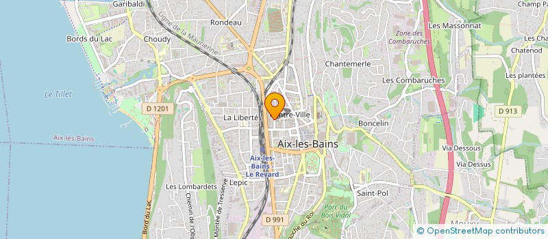 localisation de l'entreprise MONSIEUR HENRI DESCHAMPS à AIX-LES-BAINS