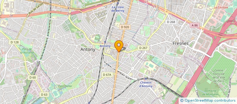 localisation de l'entreprise MONSIEUR HENRI DESHAYS à ANTONY