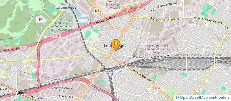 localisation de l'entreprise MONSIEUR HENRI DJAMPOU à LE BOURGET