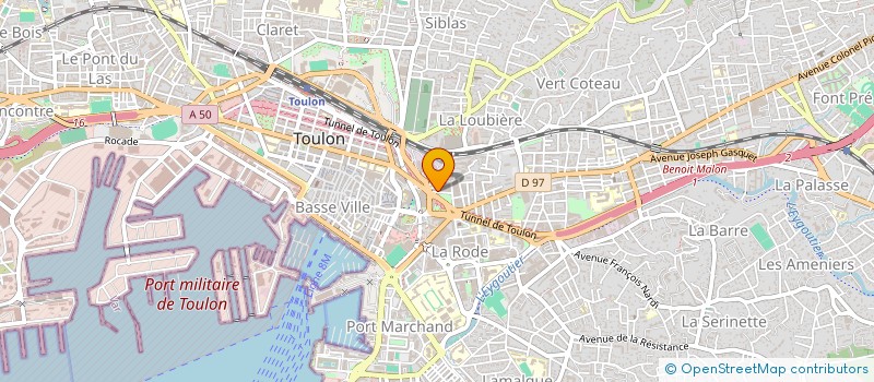 localisation de l'entreprise MONSIEUR HENRI DOMENJOD  TOULON