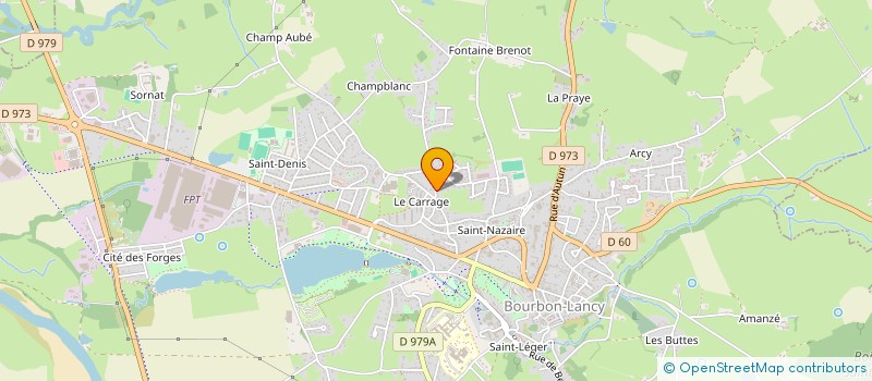 localisation de l'entreprise MONSIEUR HENRI DOMS  BOURBON-LANCY