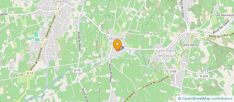 localisation de l'entreprise MONSIEUR HENRI DONZET à MODENE