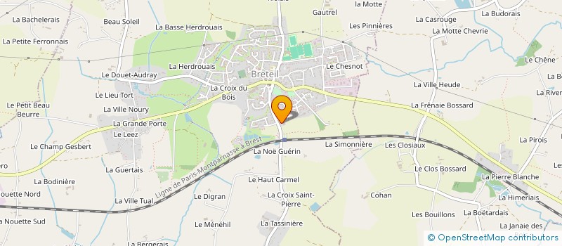 localisation de l'entreprise MONSIEUR HENRI DOREY  BRETEIL