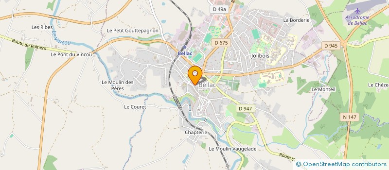 localisation de l'entreprise MONSIEUR HENRI DORIZON à BELLAC