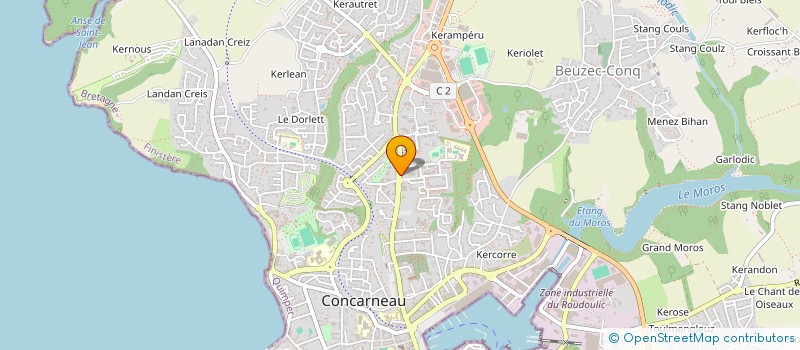 localisation de l'entreprise MONSIEUR HENRI DORVAL  CONCARNEAU