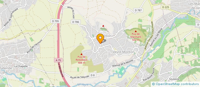 localisation de l'entreprise MONSIEUR HENRI DOURIN  VEYRE-MONTON