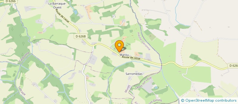 localisation de l'entreprise MONSIEUR HENRI DOUSSAT  LACAUGNE