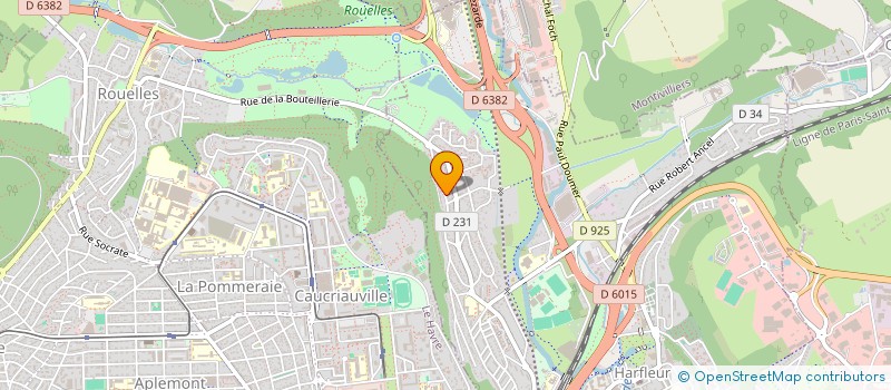 localisation de l'entreprise MONSIEUR HENRI DUBOIS  HARFLEUR