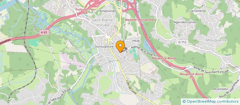 localisation de l'entreprise MONSIEUR HENRI DUCASSE  HASTINGUES