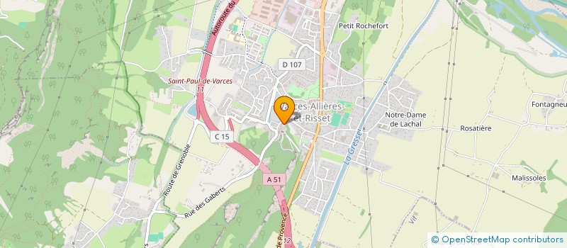 localisation de l'entreprise MONSIEUR HENRI DUCRUY  VARCES-ALLIERES-ET-RISSET