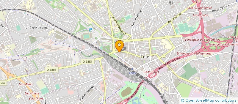 localisation de l'entreprise MONSIEUR HENRI DUEZ  LENS